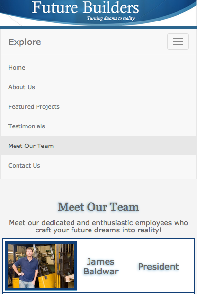 Responsive Dropdown Menu